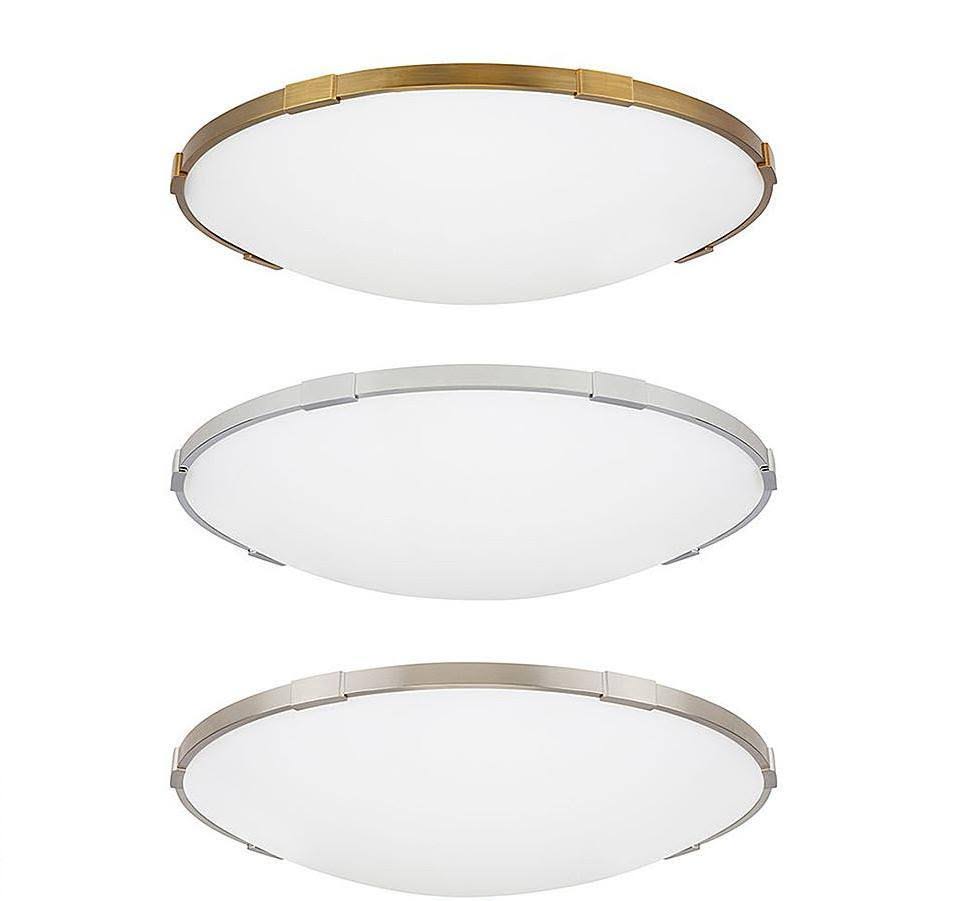 Aged Brass LED Flush Mount F3204