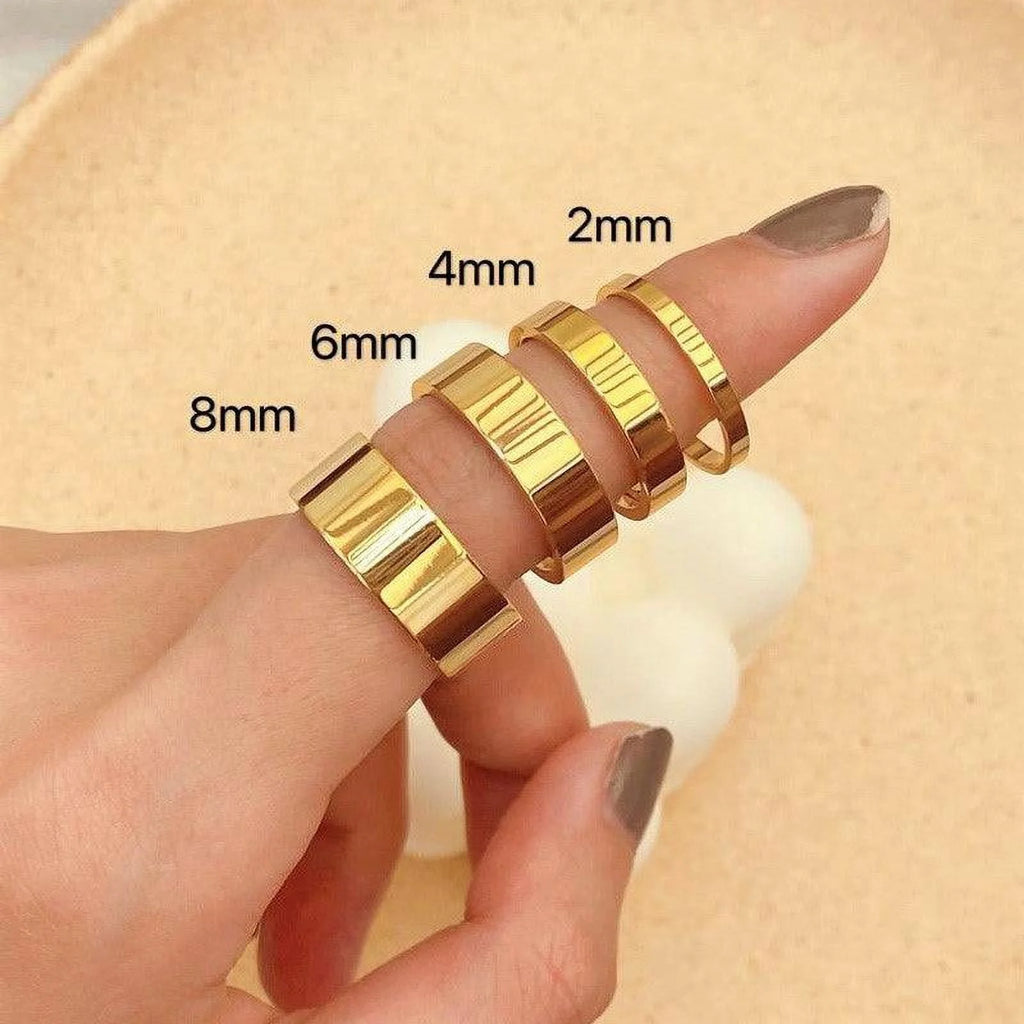 6mm Brushed Silver Rose Gold Tungsten Rings K524