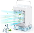 Portable Evaporative Air Cooler Fan, 5000mAh Rechargeable, Pack of 2 B889949