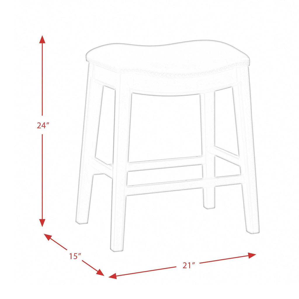 Brown Backless Counter Height Stool Y523449
