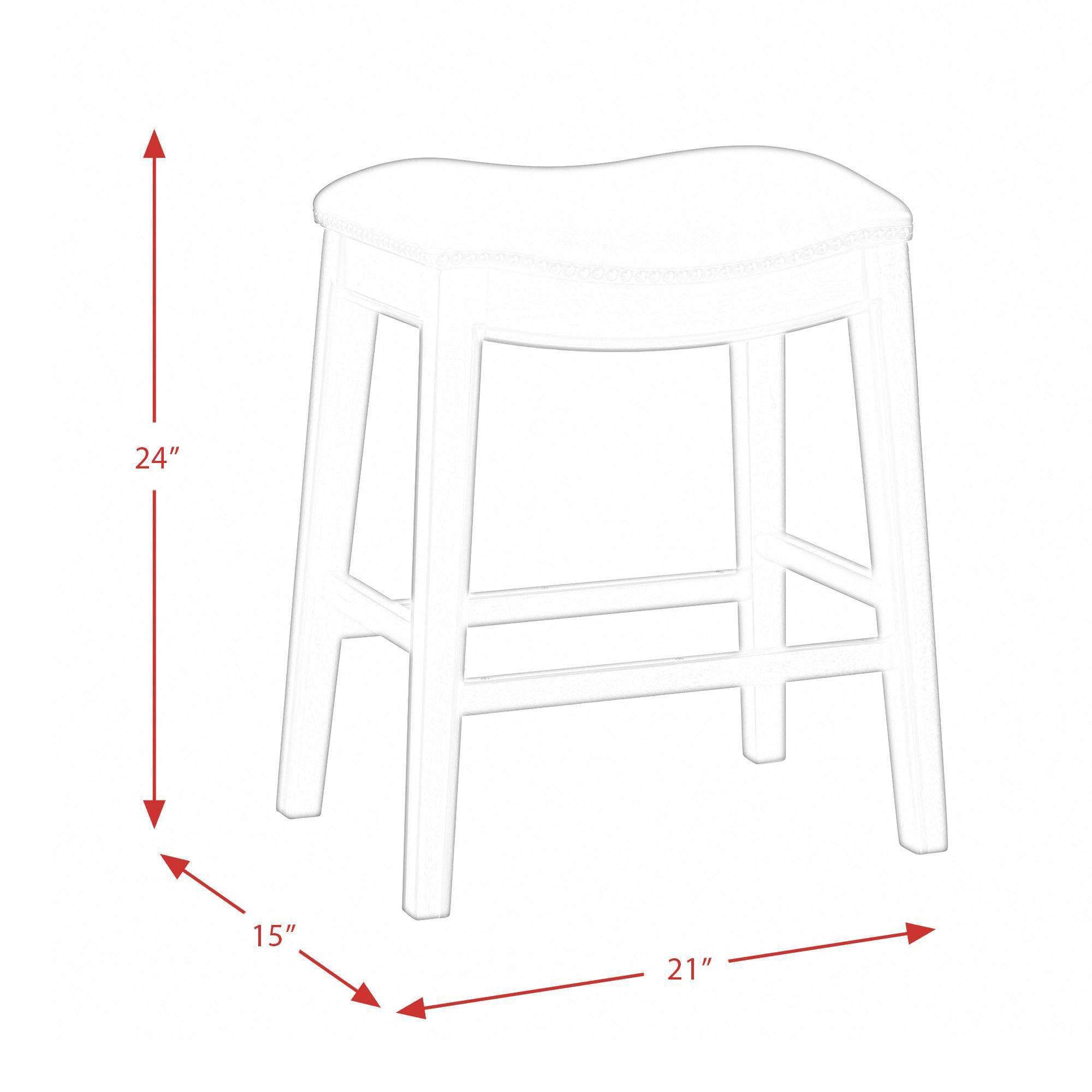 Brown Backless Counter Height Stool Y523449