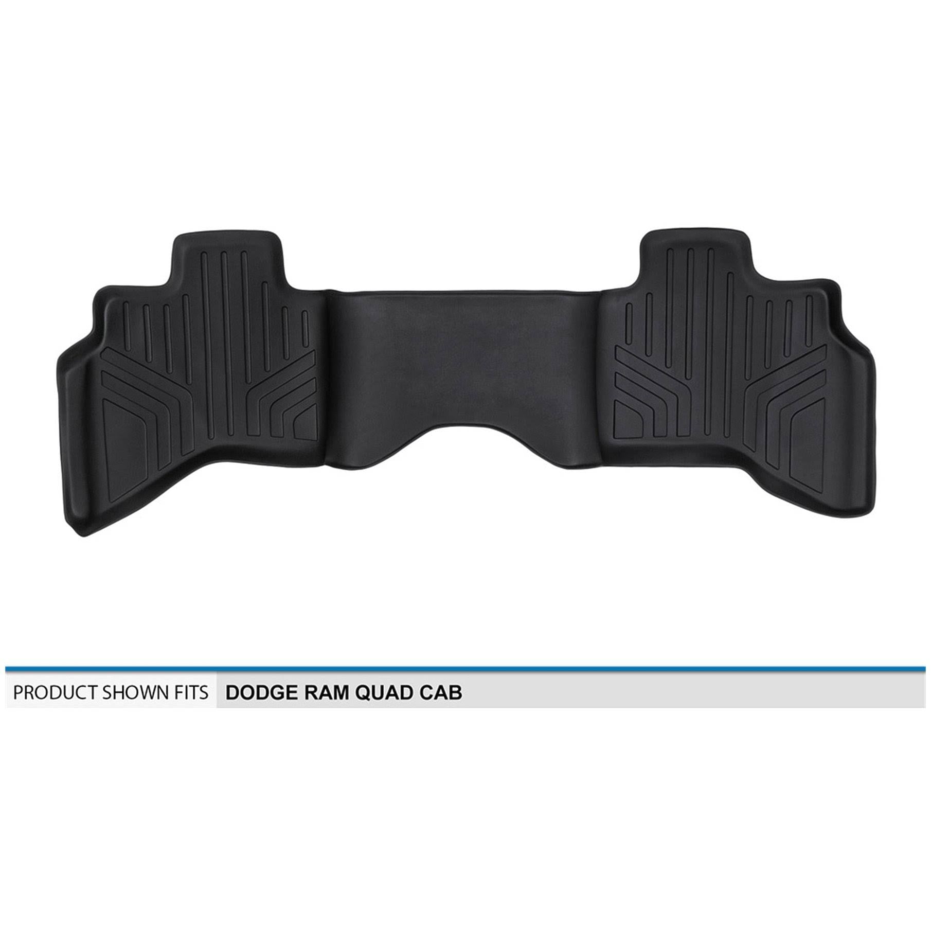 Black Second Row Floor Mats Liner V40496