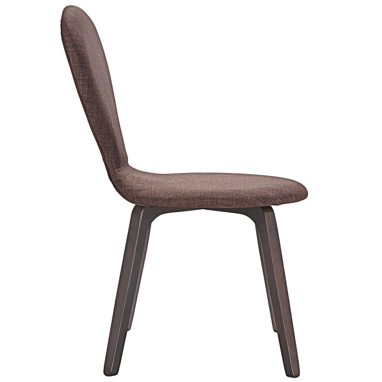Walnut Beige Dining Side Chair O5411