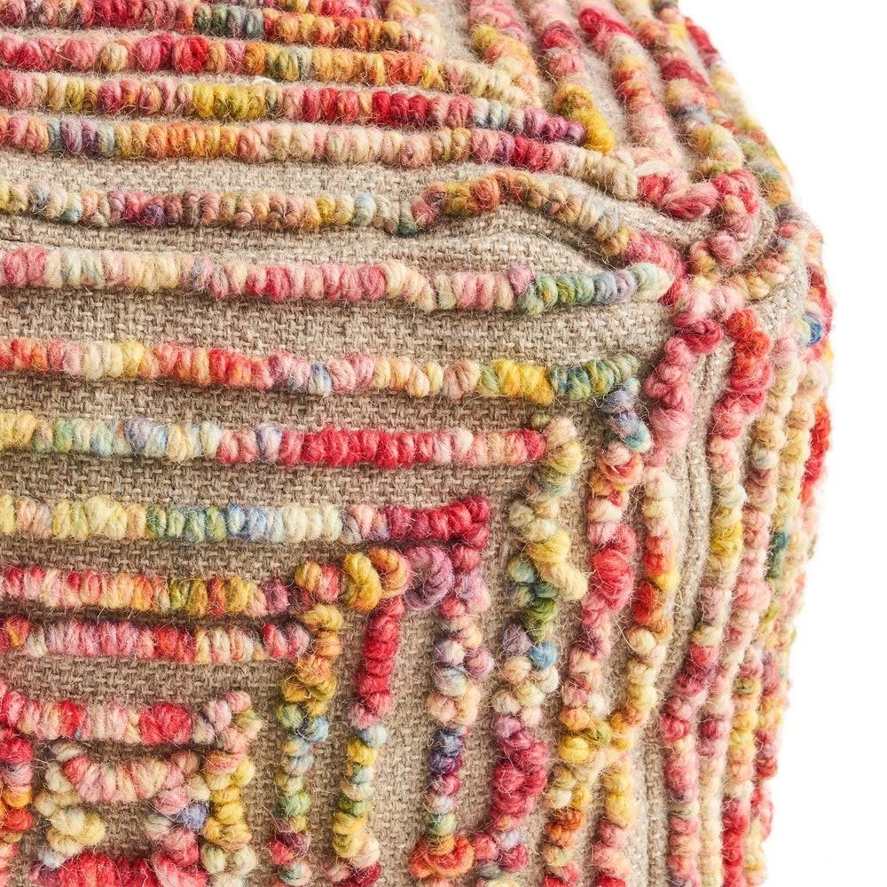 Boho Large Ottoman Pouf H3502