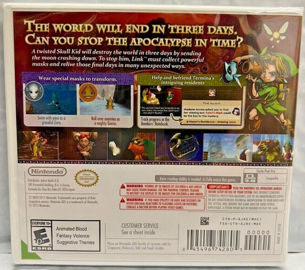 The Legend of Zelda: Majora's Mask 3D & A Link Between Worlds 3DS B175