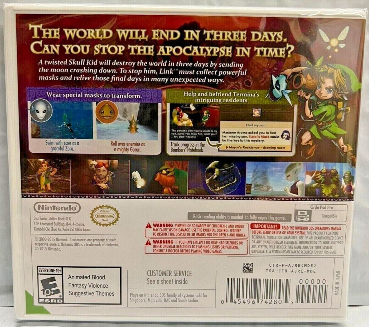 The Legend of Zelda: Majora's Mask 3D & A Link Between Worlds 3DS B175