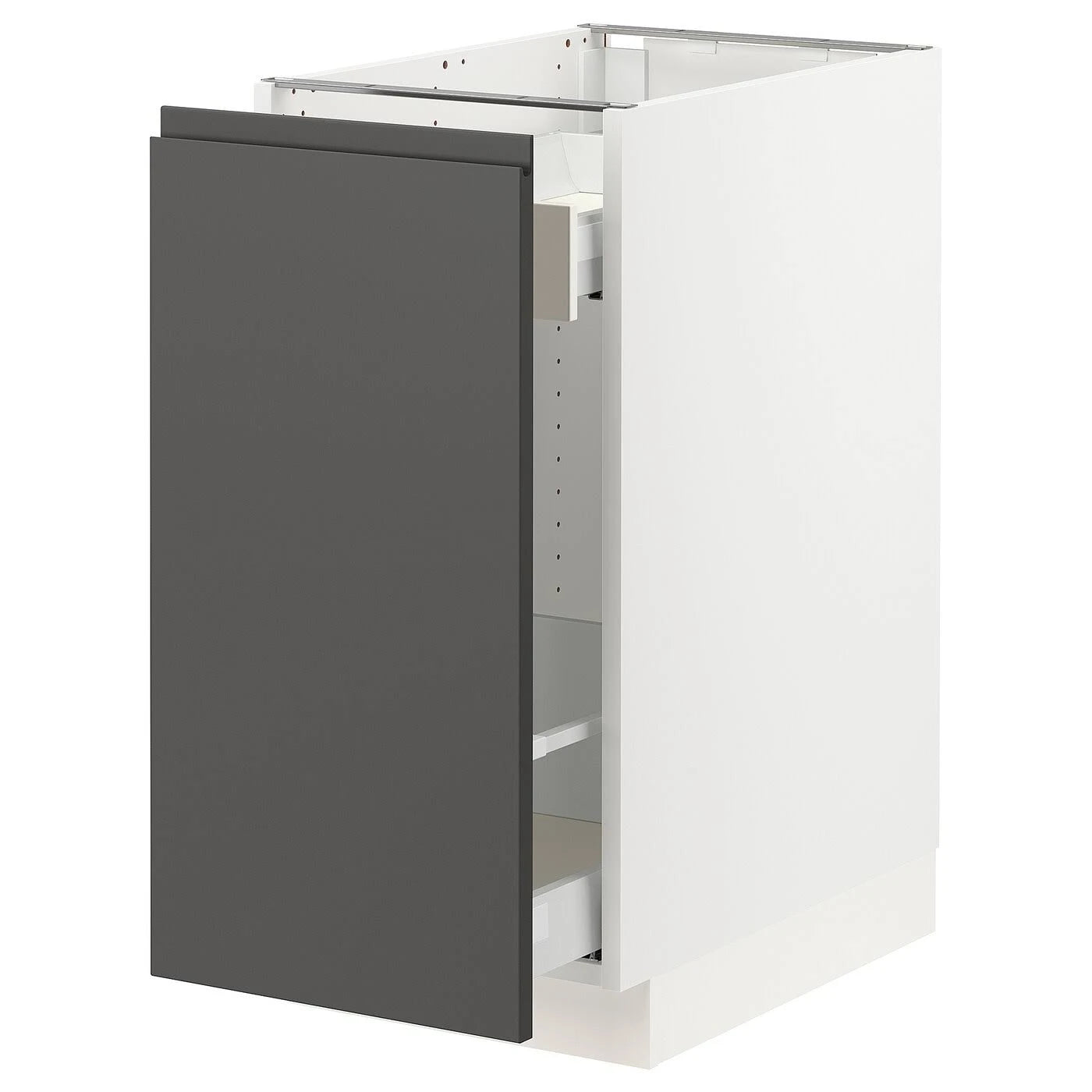 White Base Cabinet with Pull-Out Storage B897