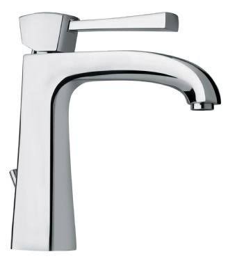 Chrome Single Hole Low-Arc Bathroom Faucet O38966