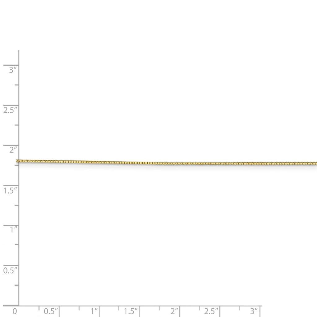 Real 10k Yellow Gold Box Chain Necklace P649