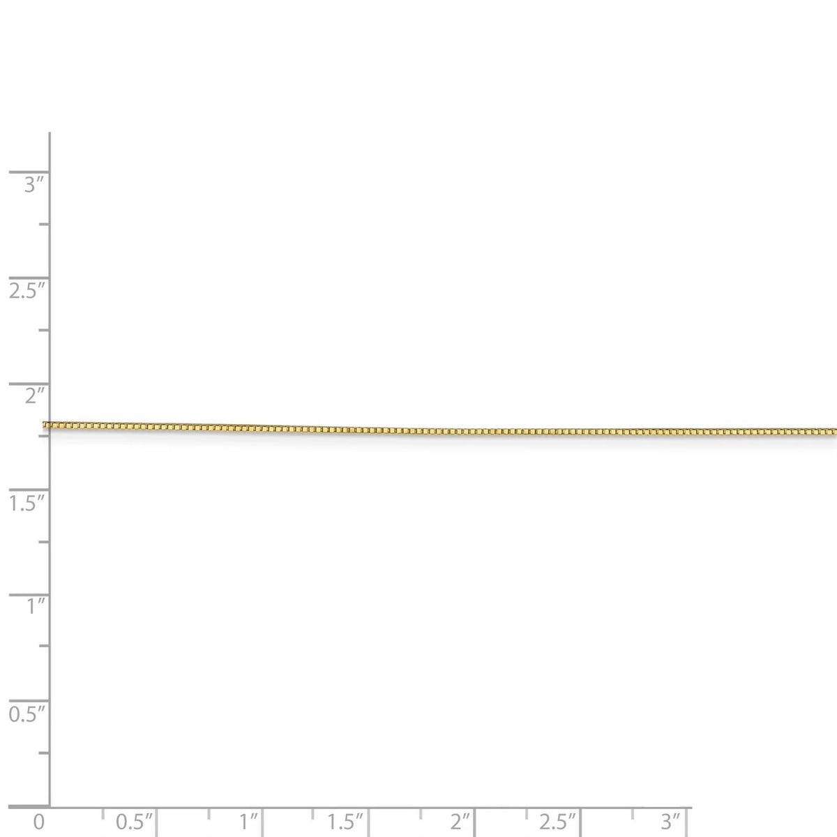 Real 10k Yellow Gold Box Chain Necklace P649