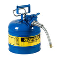 5 Gallon Red Galvanized Steel Safety Can With Stainless Steel Flame Arrester And 1" Metal Hose W581