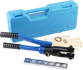 Hydraulic Cable Lug Tool, 6 AWG to 4/0 AWG Battery Cable Crimping Tool Set B848