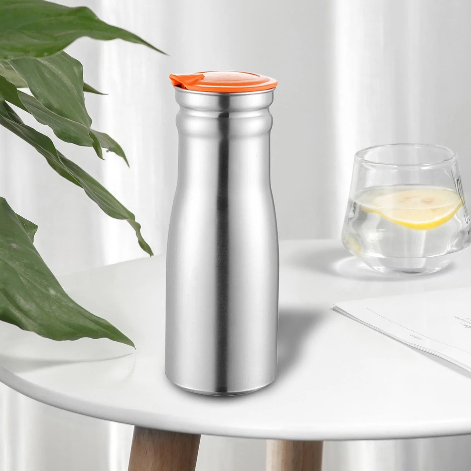 Stainless Steel Bottle with Lid Jug I21124