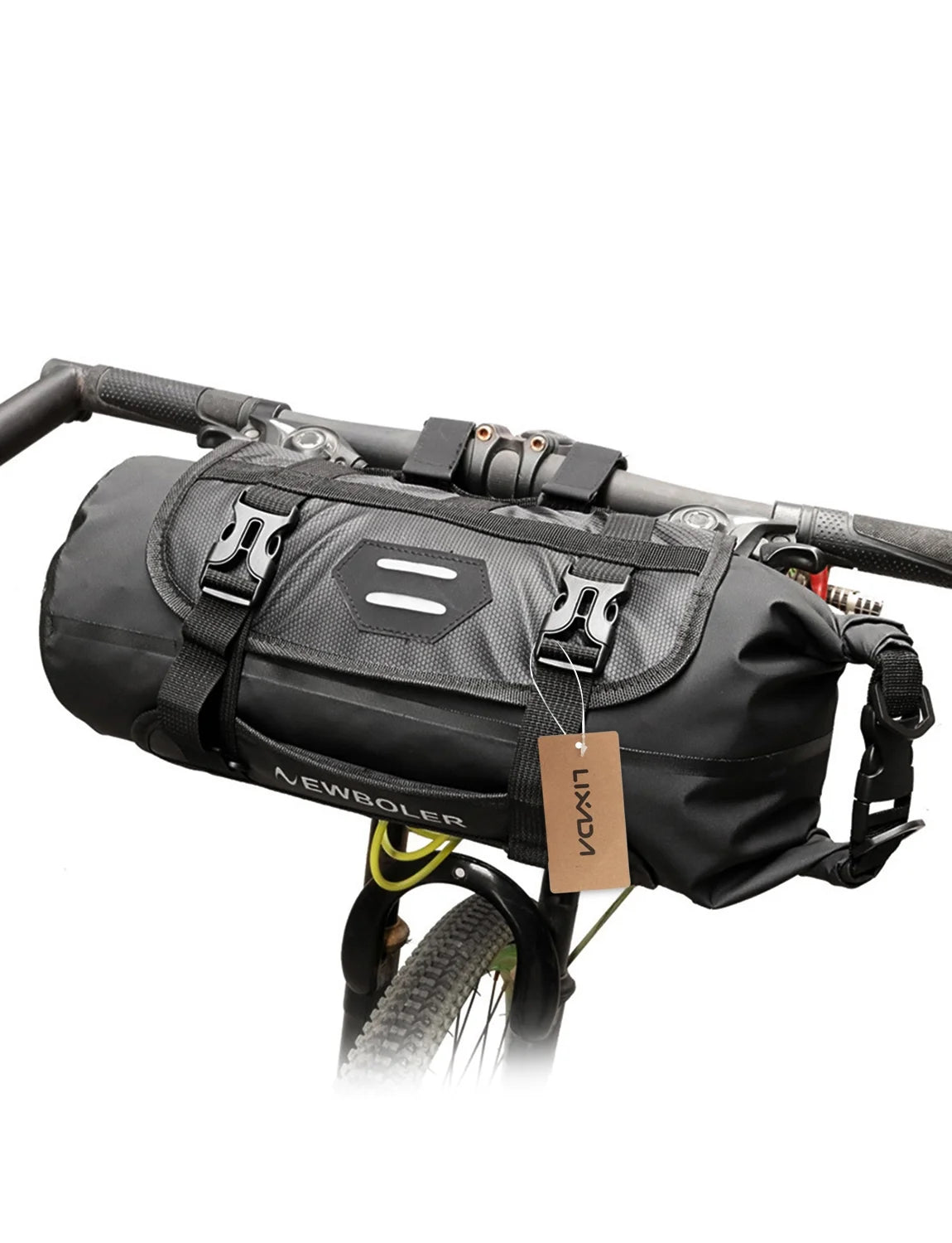 Waterproof Bike Handlebar Bag with Detachable Dry Pack (3-7L) V6396