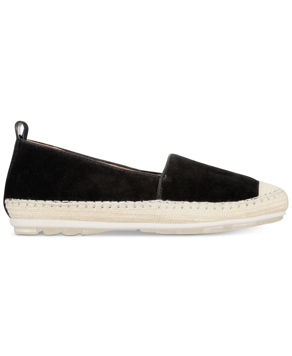 Black Suede Espadrille Sandals B9616
