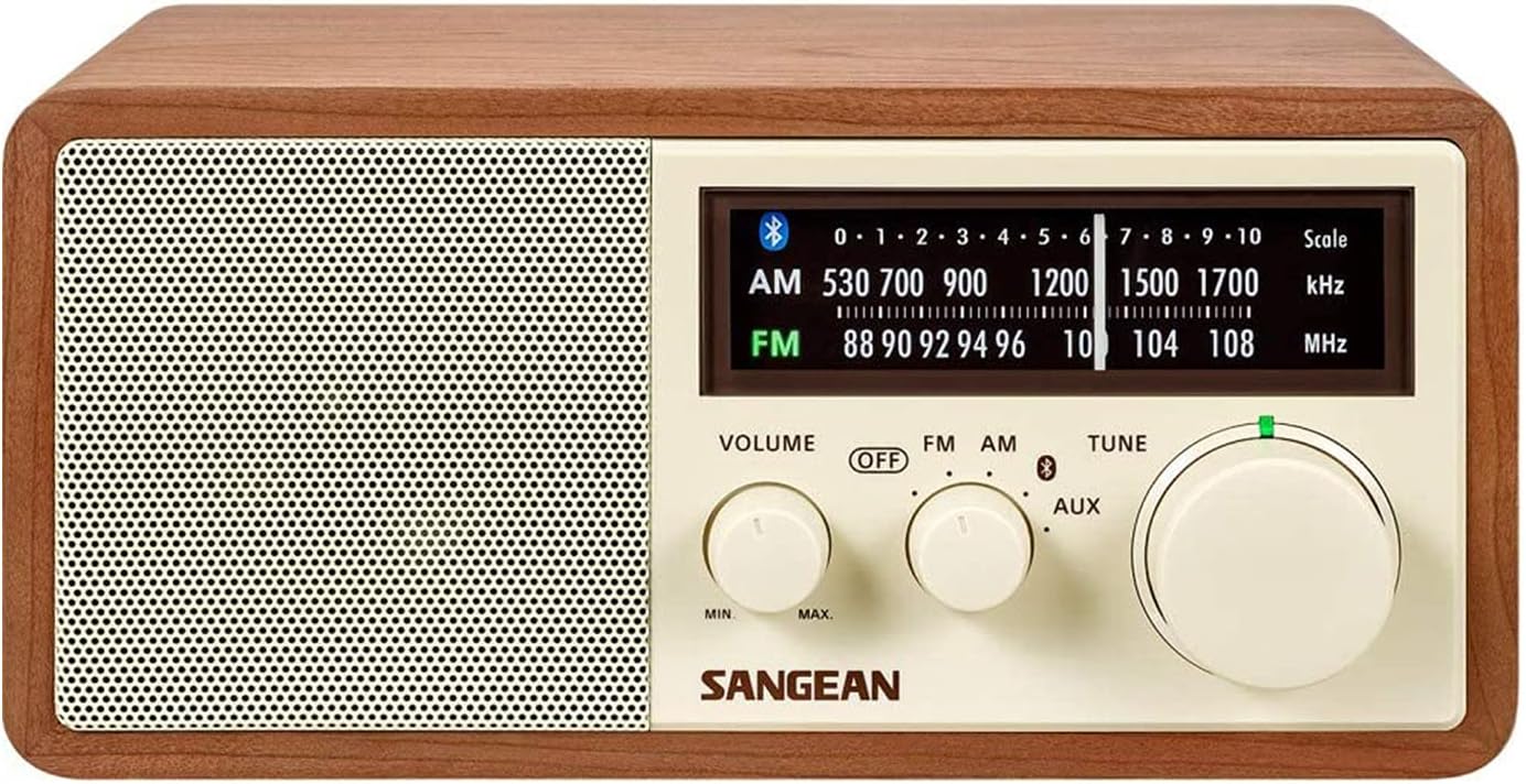 Wooden Cabinet Radio with Bluetooth H3191
