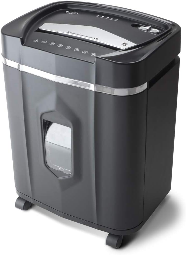 20-Sheet Crosscut Paper and Credit Card Shredder with 7-Gallon Pullout Basket S550158