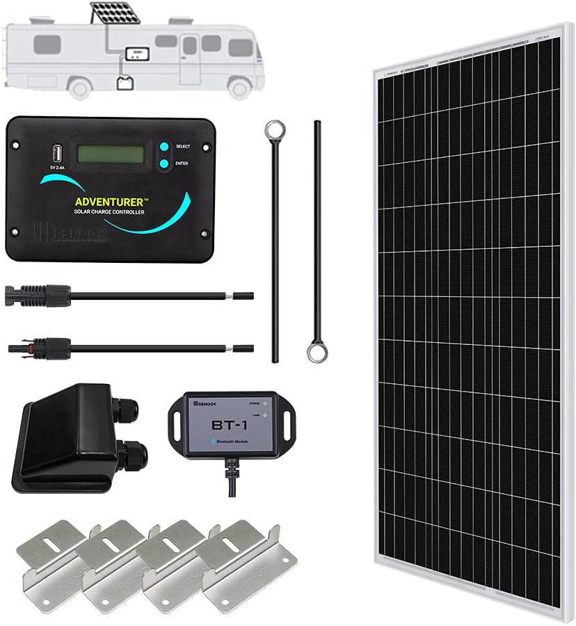 400 Watts 12 Volts Monocrystalline Solar Kit with Charge Controller L4444
