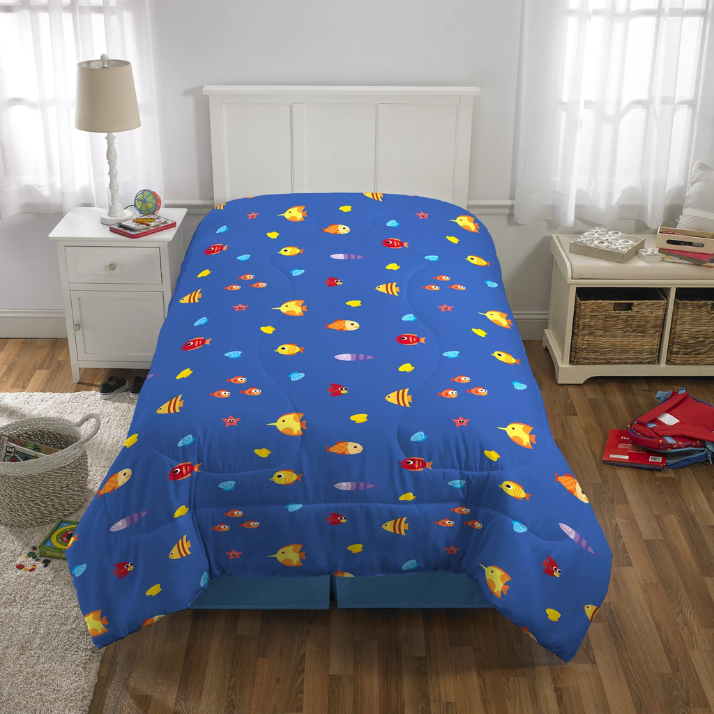 2-Piece Twin/Full Comforter Set, Reversible, Microfiber L329