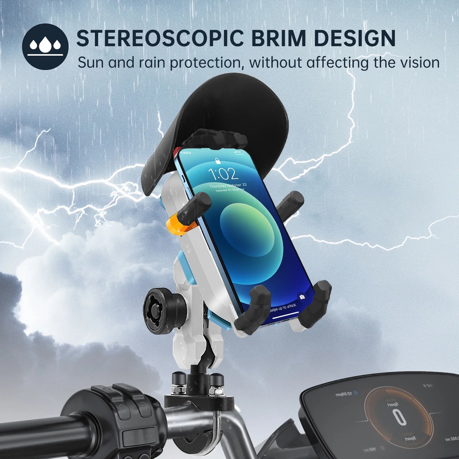 Motorcycle Phone Mount Holder U951