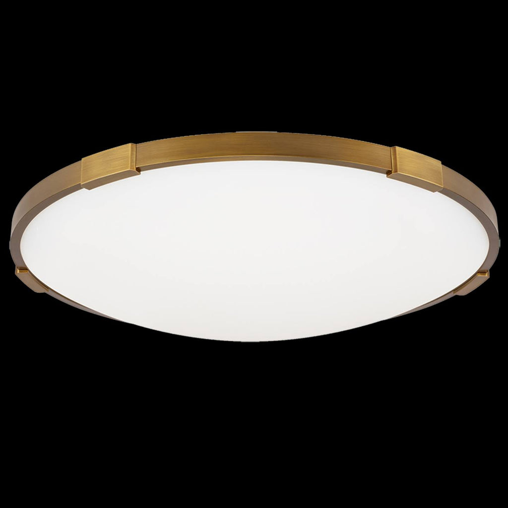 Aged Brass LED Flush Mount F3204