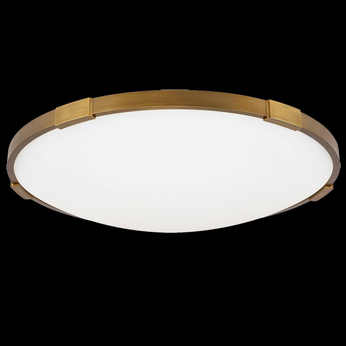 Aged Brass LED Flush Mount F3204