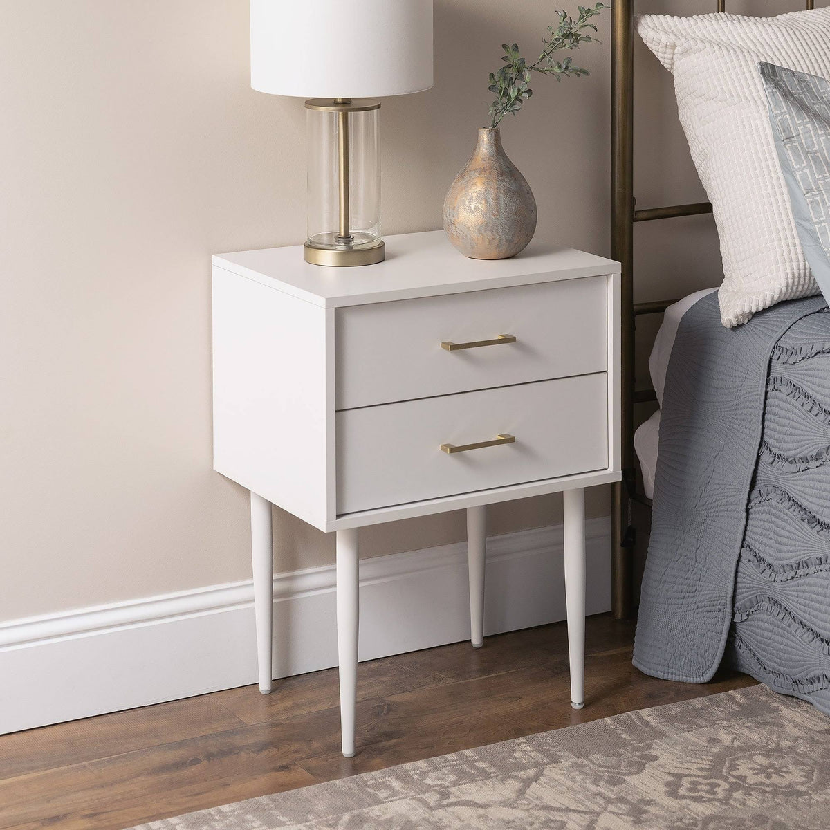 2-Drawer Side Table (Black) D29815