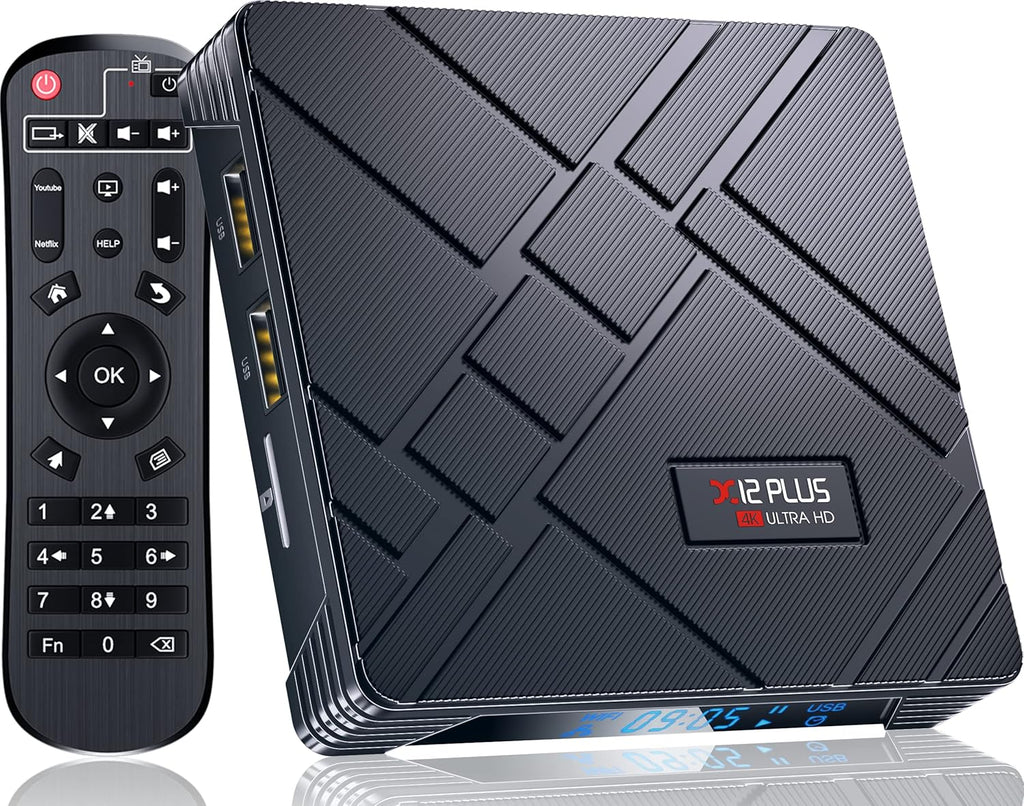 Android TV Box 4GB 64GB Quad-Core 4K HDR USB 3.0 Pack of 2 K331172