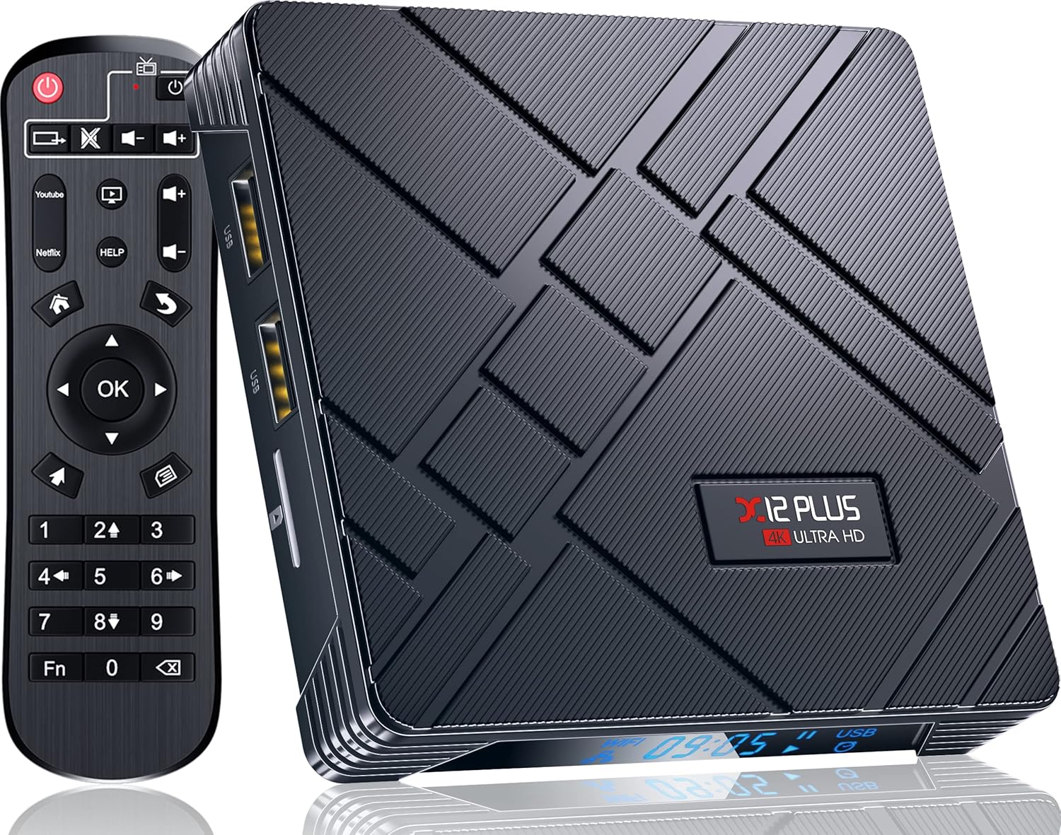 Android TV Box 4GB 64GB Quad-Core 4K HDR USB 3.0 Pack of 2 K331172