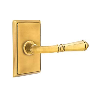 French Antique Brass Privacy Lever X2593
