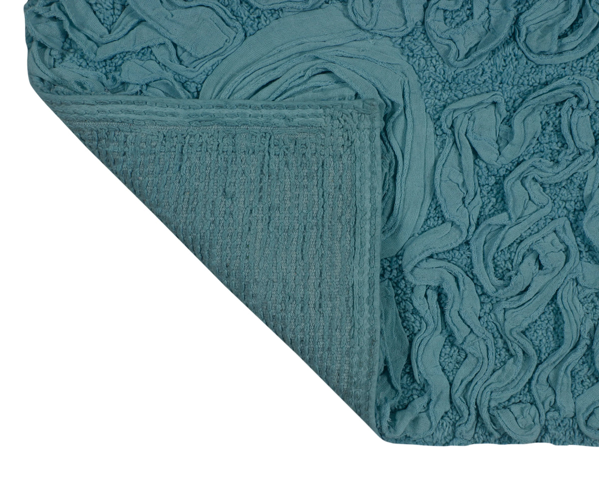 Blue Cotton Toilet Seat Lid Cover Q11289