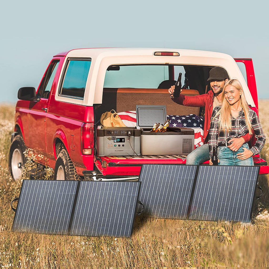 100W Foldable Solar Panel with MC4 Ports T486