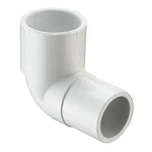12 PVC 90 St Ell SPIGOTXSOC Sch40 D38488