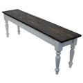 White Farmhouse Bench D9848
