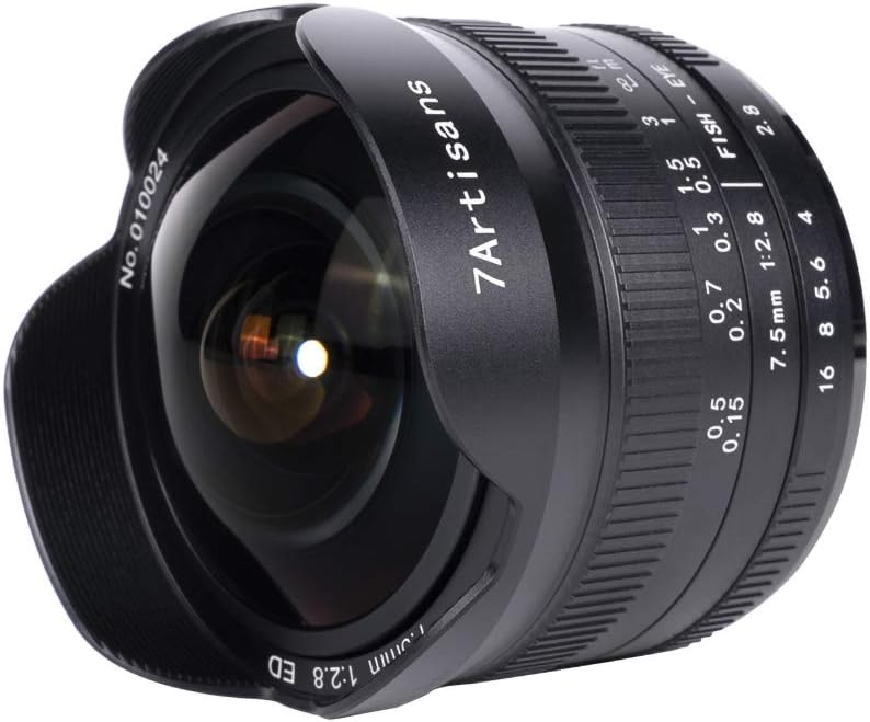 7.5mm F2.8 II Fisheye Lens APS-C 190° Ultra Wide Angle Manual Fixed Lens J99599