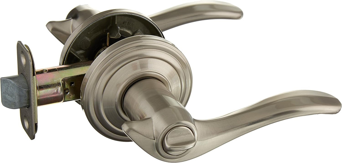 Satin Nickel Bed/Bath Lever Q35502