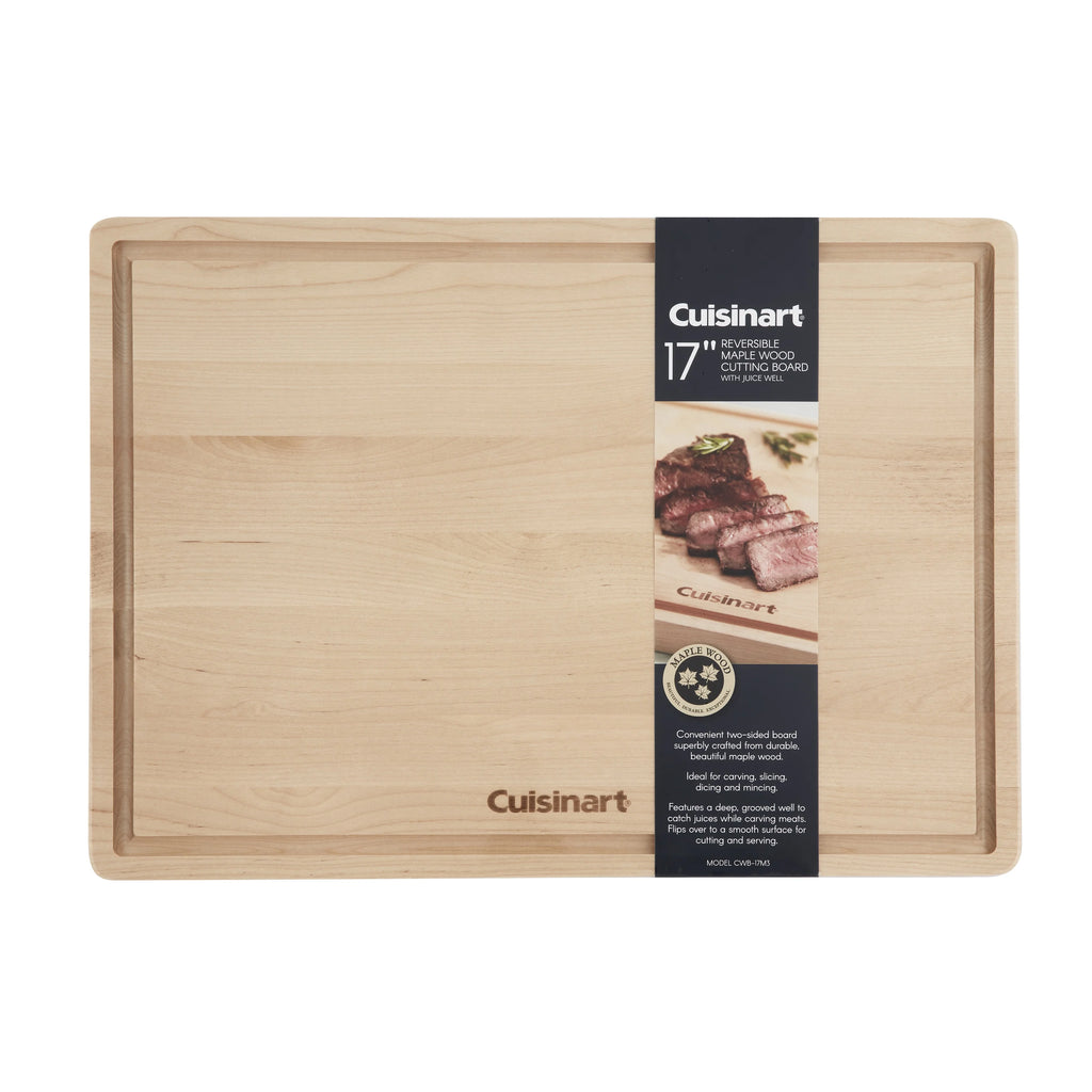17” Reversible Maple Wood Cutting Board C9487