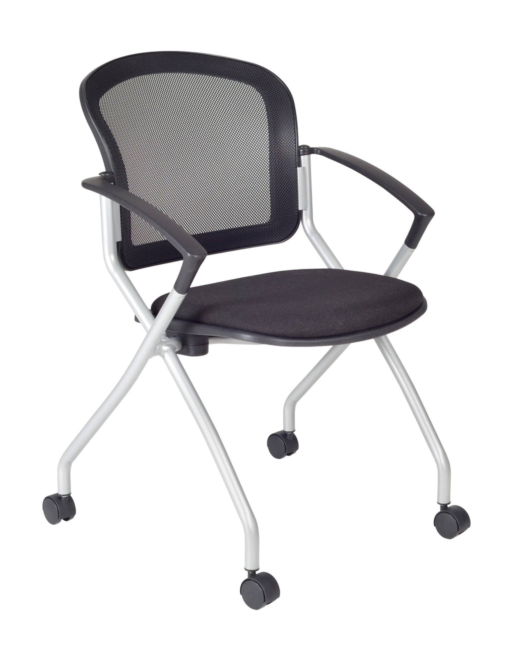 Mocha Walnut Training Table and 2 Nesting Chairs Y883407