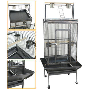 68x22 inch Metal Bird Cage with Stand Q390