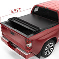 5.5ft Soft 4 Fold Truck Bed Tonneau Cover V212755