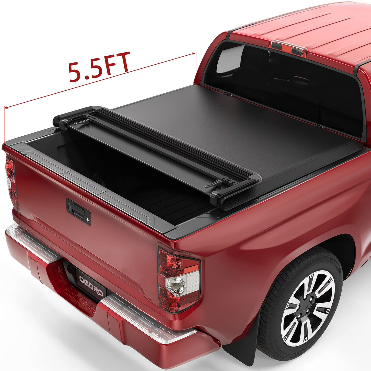 5.5ft Soft 4 Fold Truck Bed Tonneau Cover V212755