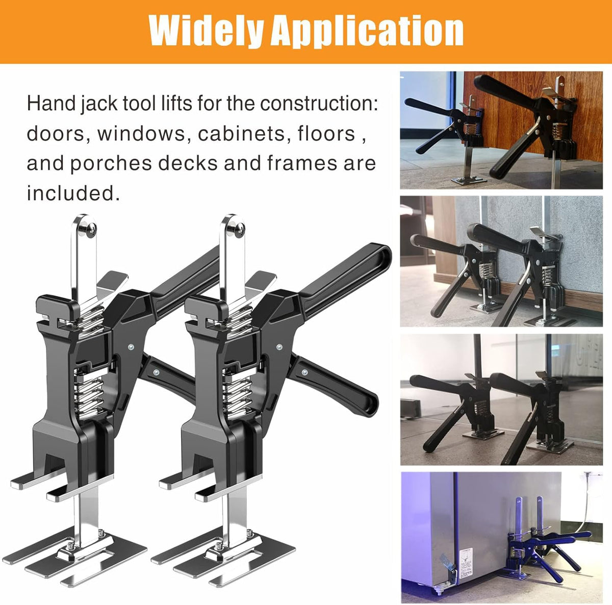 Solid Metal Arm Handheld Jack, Portable & Adjustable Lift Jack (2pcs) Y292132