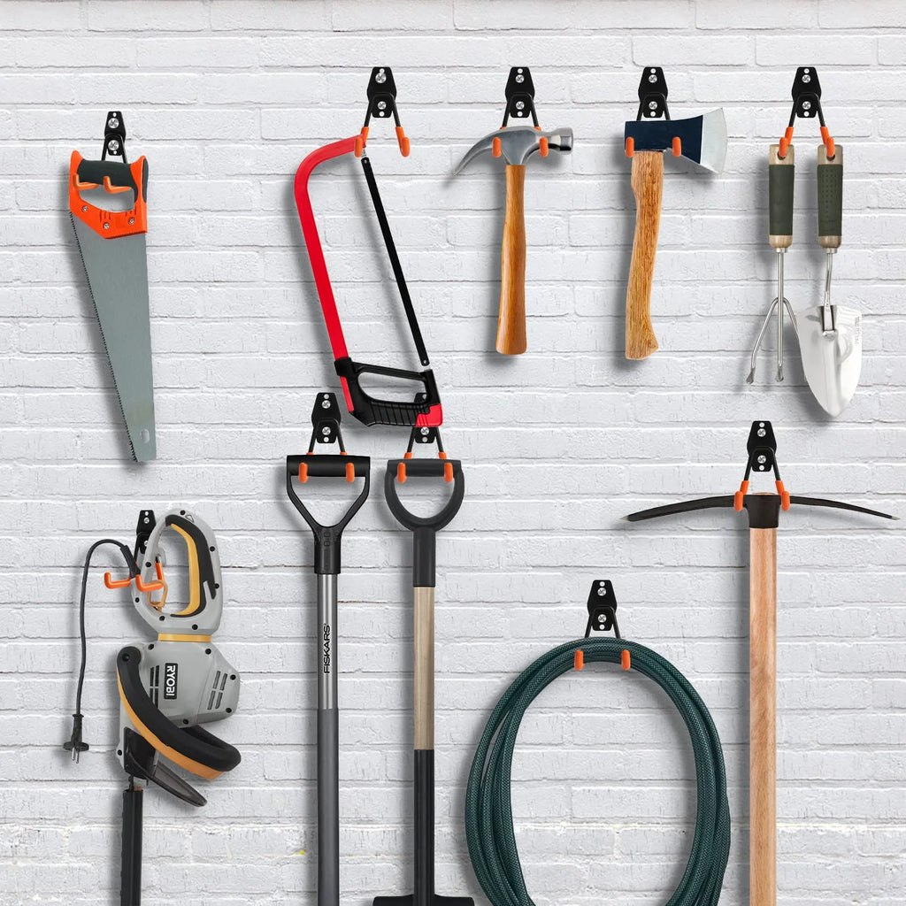 8 Packs Heavy Duty Steel Wall Mount Garage Storage Hooks P318
