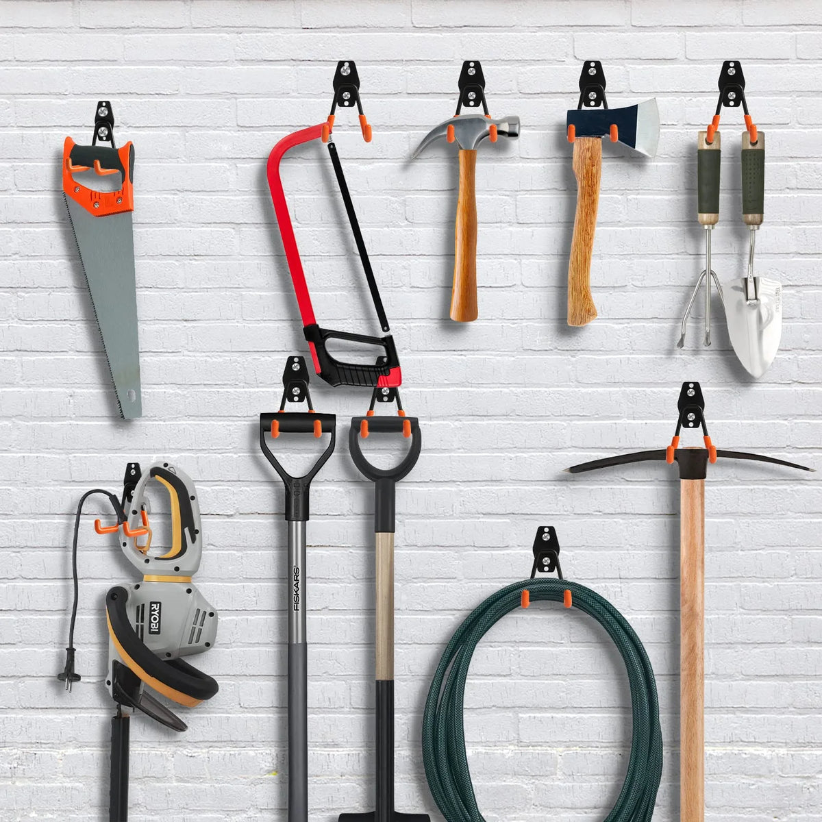 8 Packs Heavy Duty Steel Wall Mount Garage Storage Hooks P318
