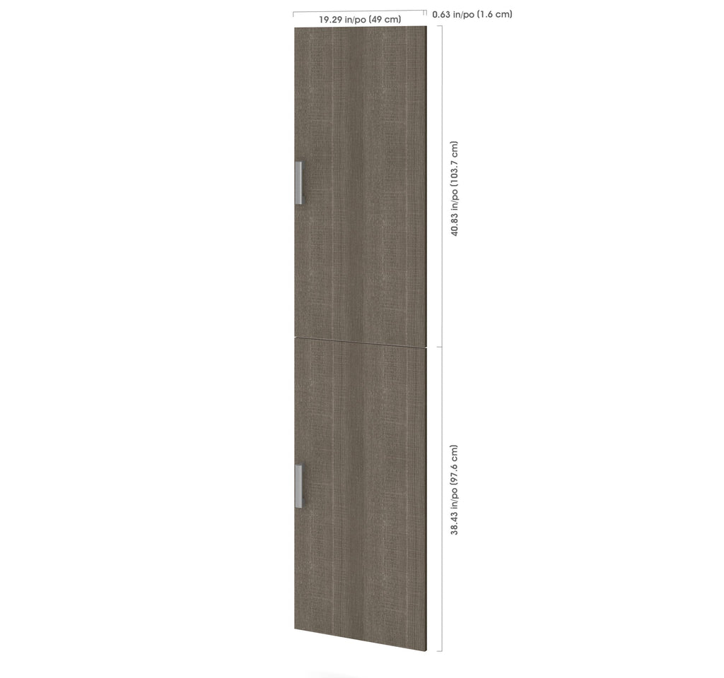 2-Door Set for 19.5x22 Storage Units in Bark Gray Q6104