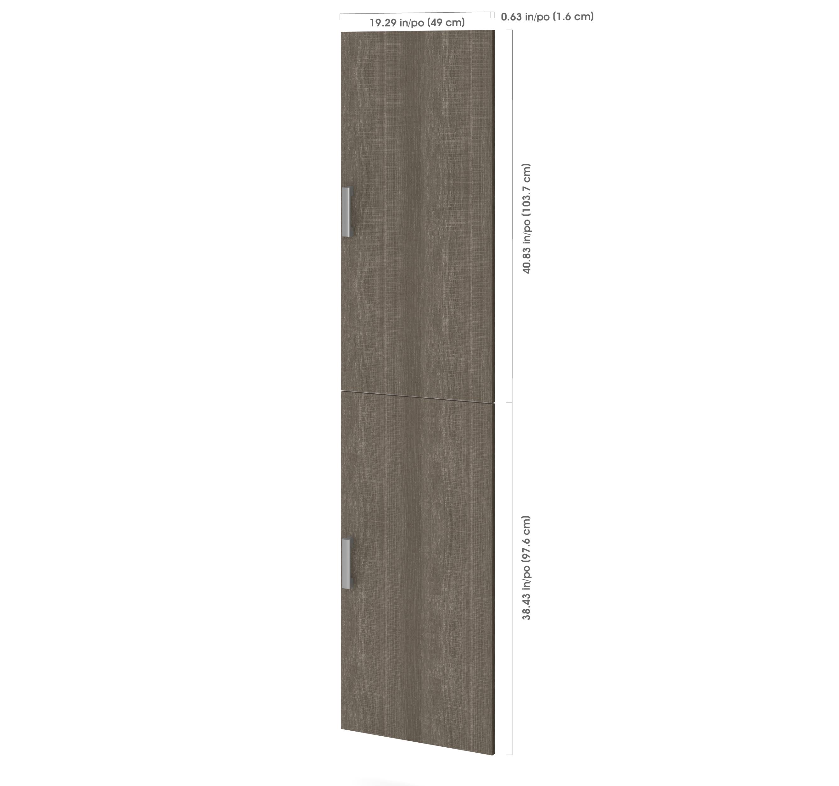 2-Door Set for 19.5x22 Storage Units in Bark Gray Q6104