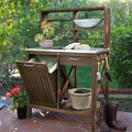 Acacia Wood Potting Bench X9606