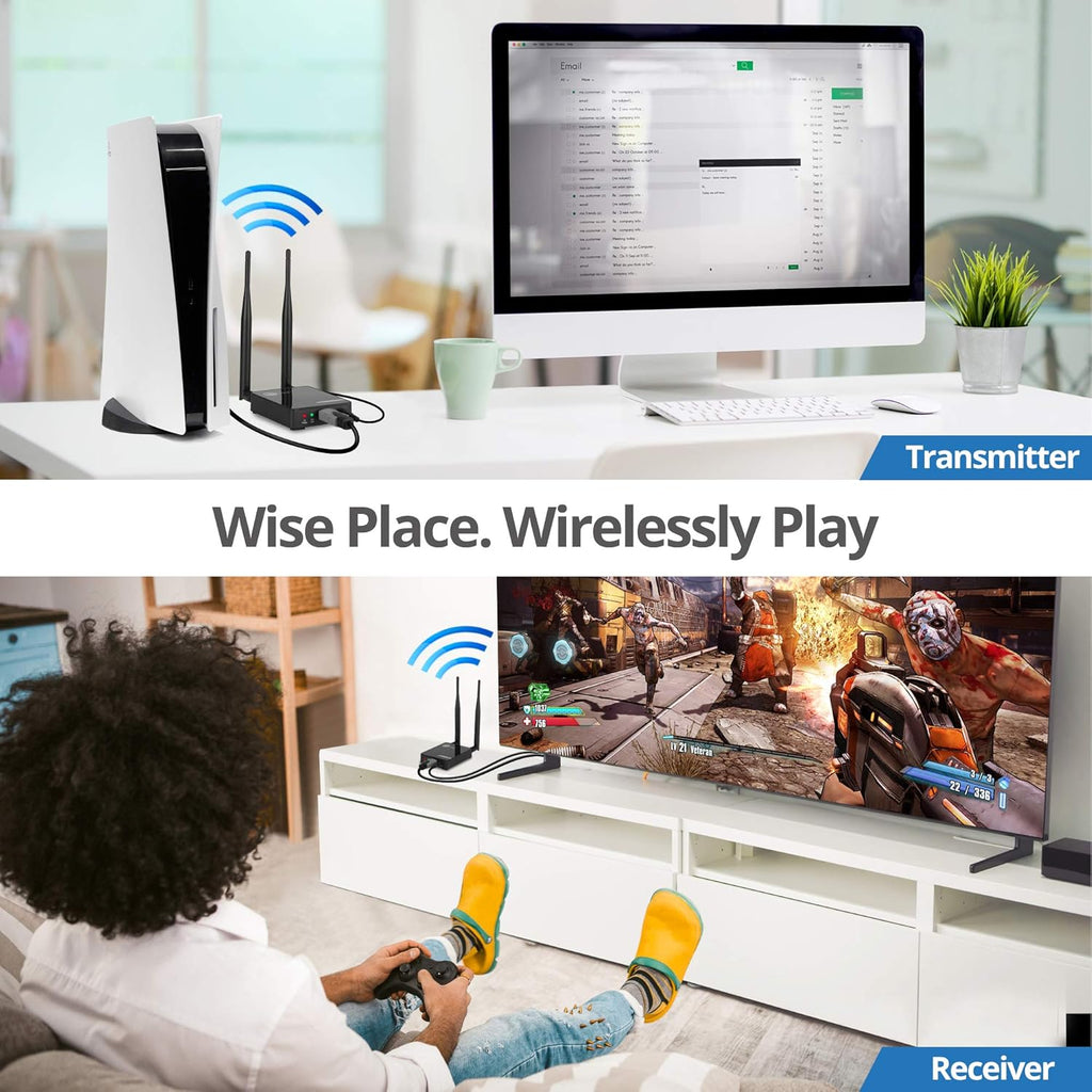 330ft 1080p Wireless HDMI Extender with IR Y521109
