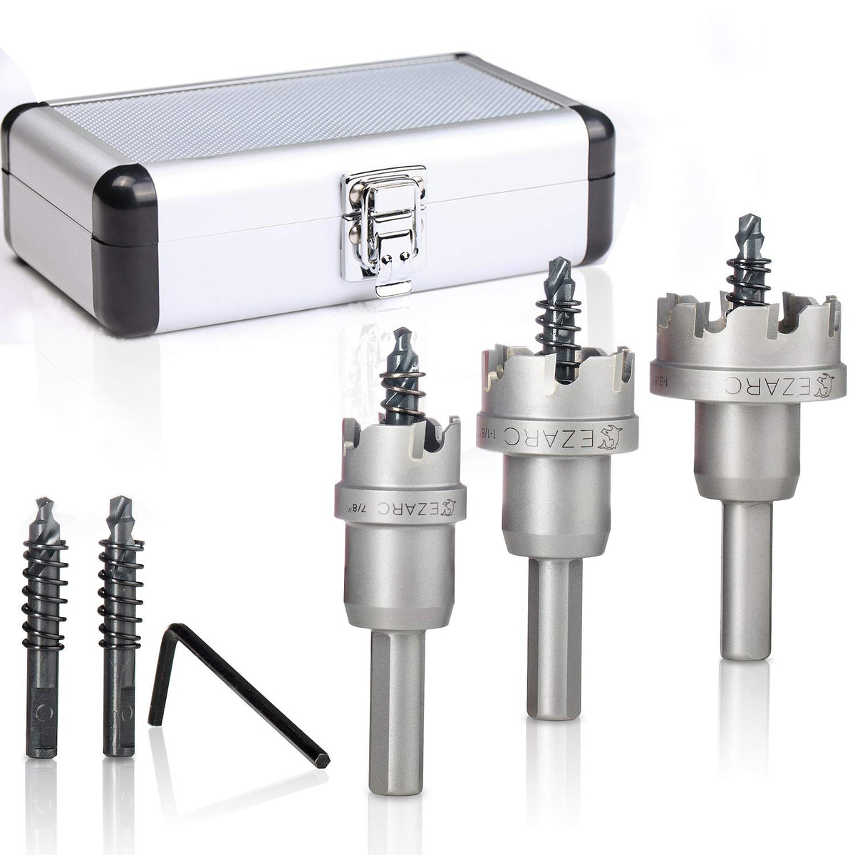 Carbide Hole Cutter Set 6 Piece for Stainless Steel, Hole Saw Kit for Hard Metal Pack of 2 G2096