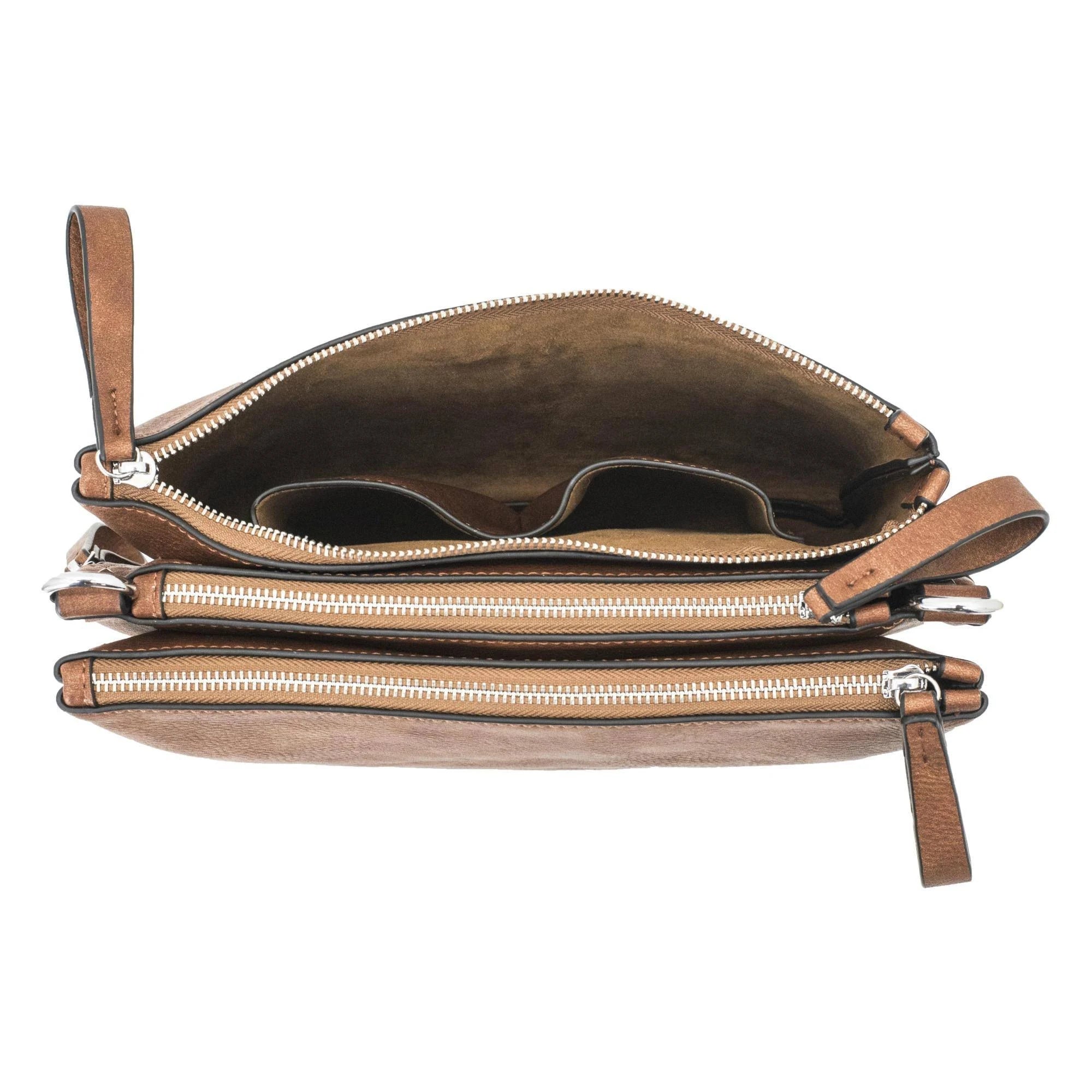 Brown Cross Body Purse N386